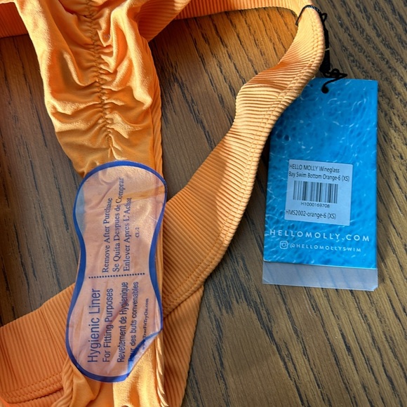 Hello Molly Bandeau bikini top and matching thong bottom - Picture 5 of 5